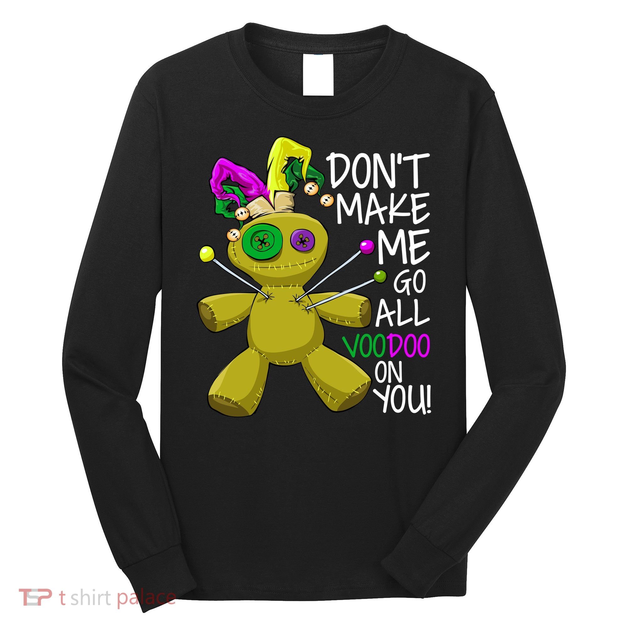 Mardi Gras Voodoo Doll Long Sleeve Shirt
