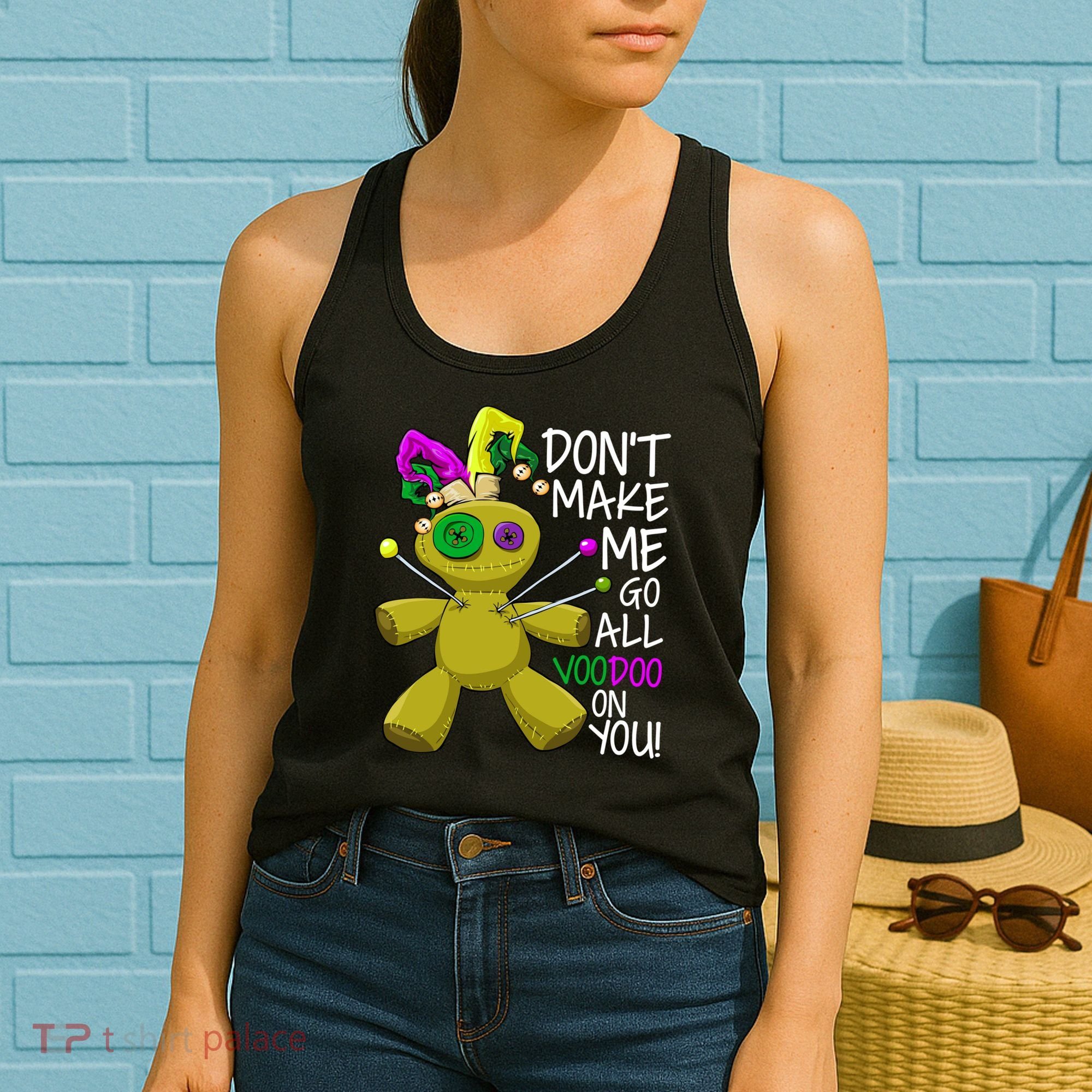 Mardi Gras Voodoo Doll Women's Tank Top