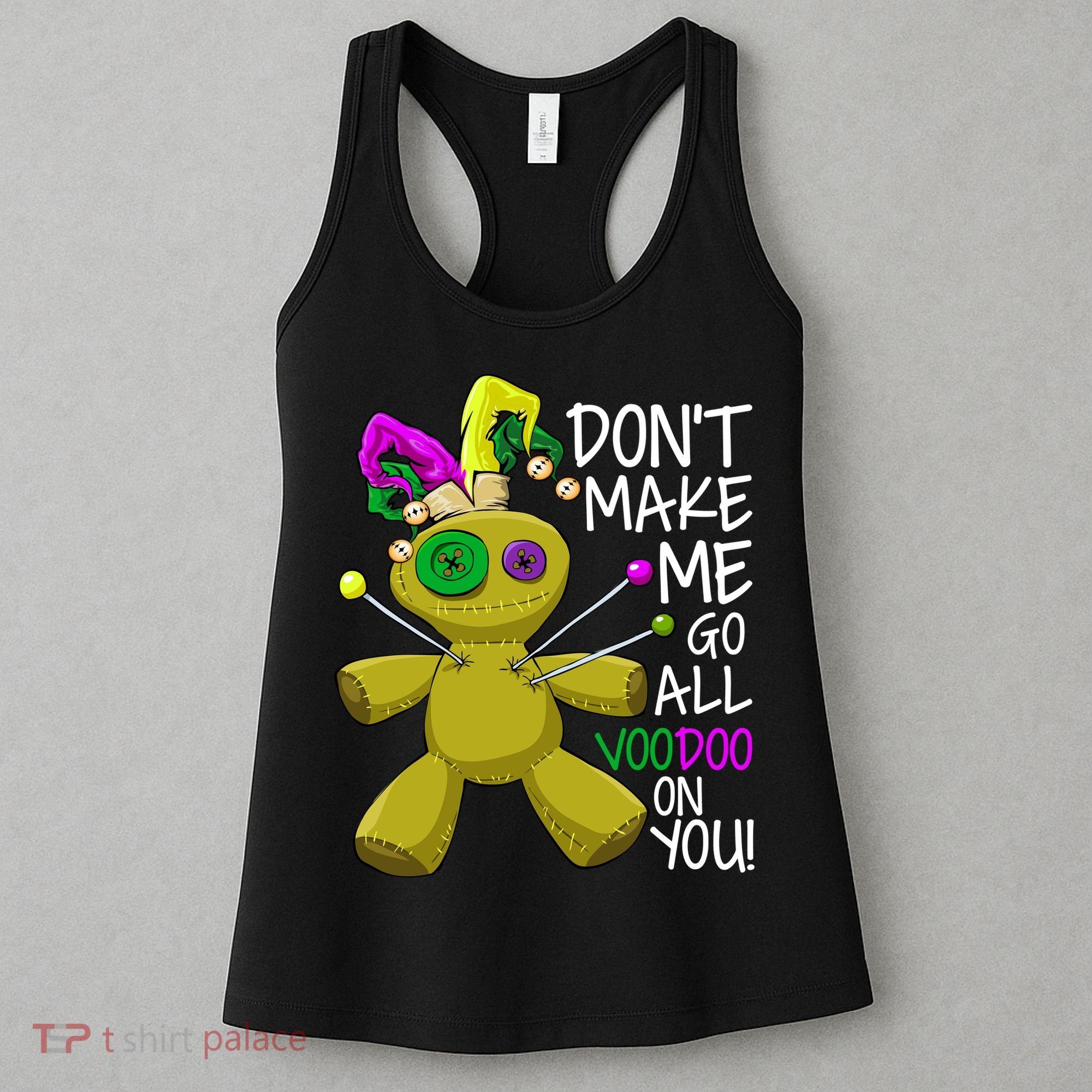 Mardi Gras Voodoo Doll Women's Tank Top