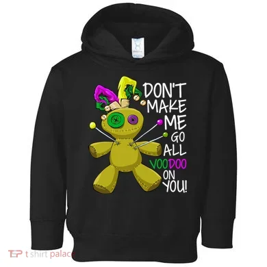 Mardi Gras Voodoo Doll Toddler Hoodie