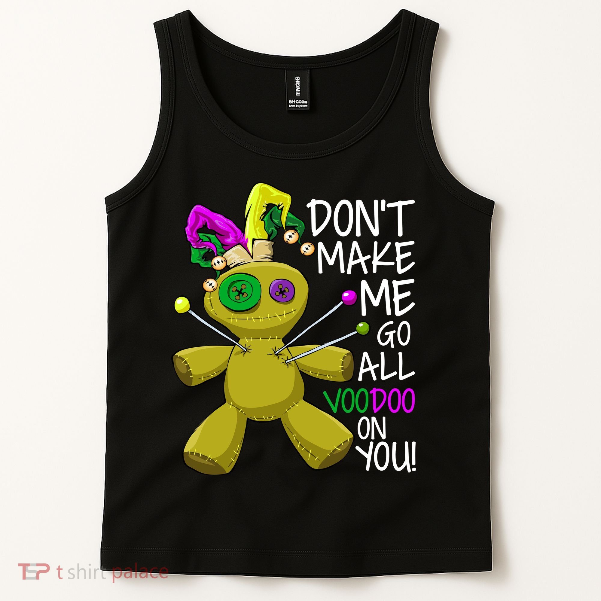 Mardi Gras Voodoo Doll Tank Top