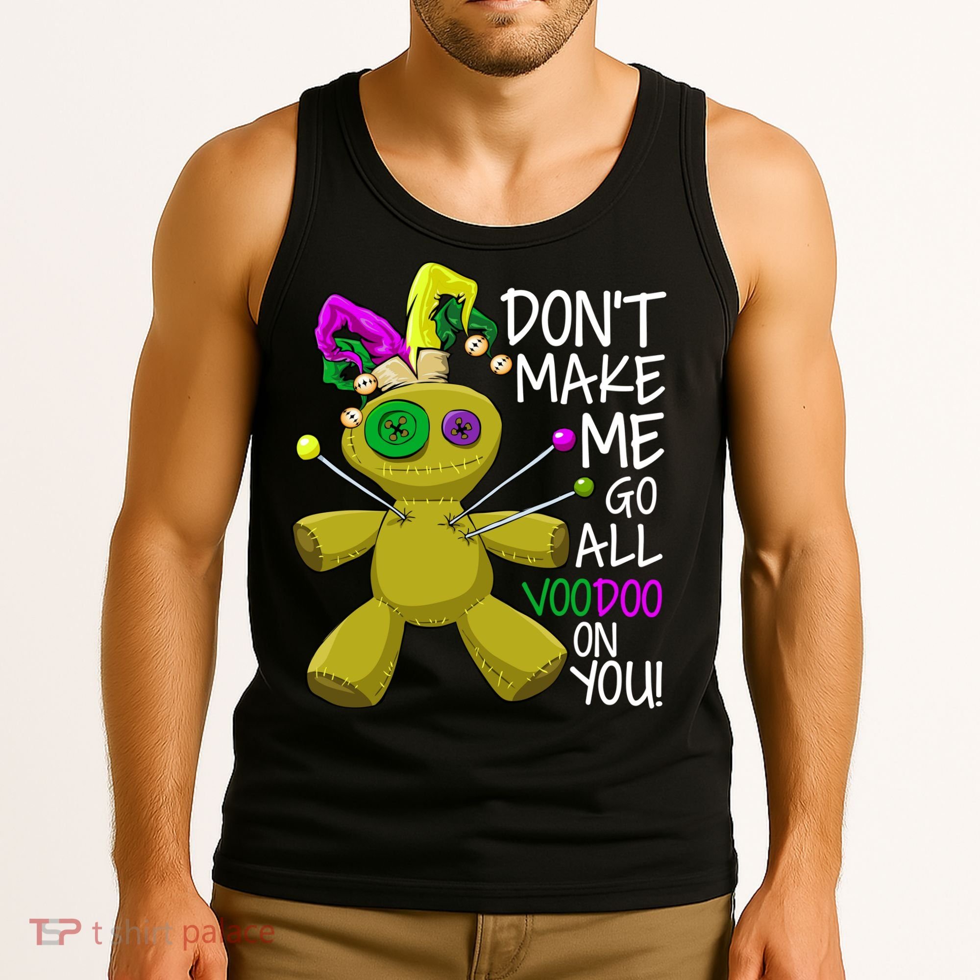 Mardi Gras Voodoo Doll Tank Top