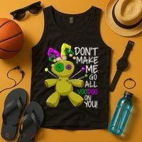 Mardi Gras Voodoo Doll Tank Top thumb 4