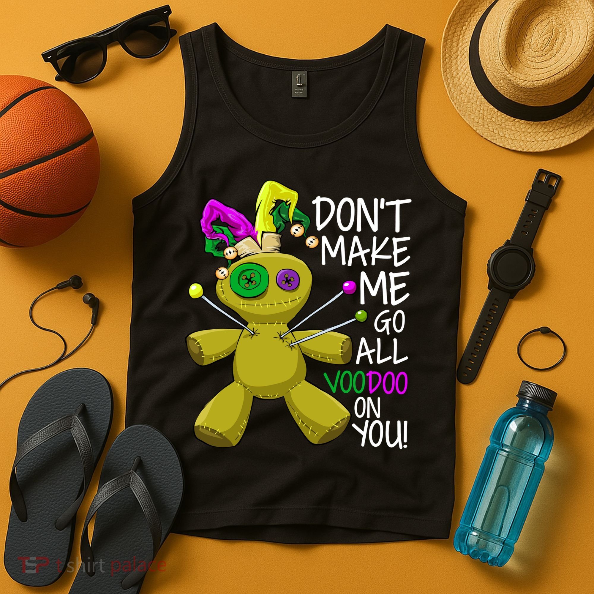 Mardi Gras Voodoo Doll Tank Top