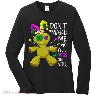 Mardi Gras Voodoo Doll Women's Long Sleeve Shirt