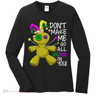 Mardi Gras Voodoo Doll Women's Long Sleeve Shirt