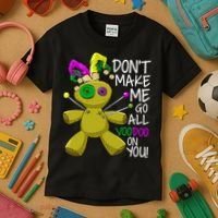 Mardi Gras Voodoo Doll Kids T-Shirt thumb 3