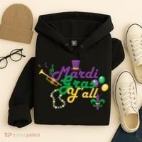 Mardi Gras Y'all Hoodie thumb 4