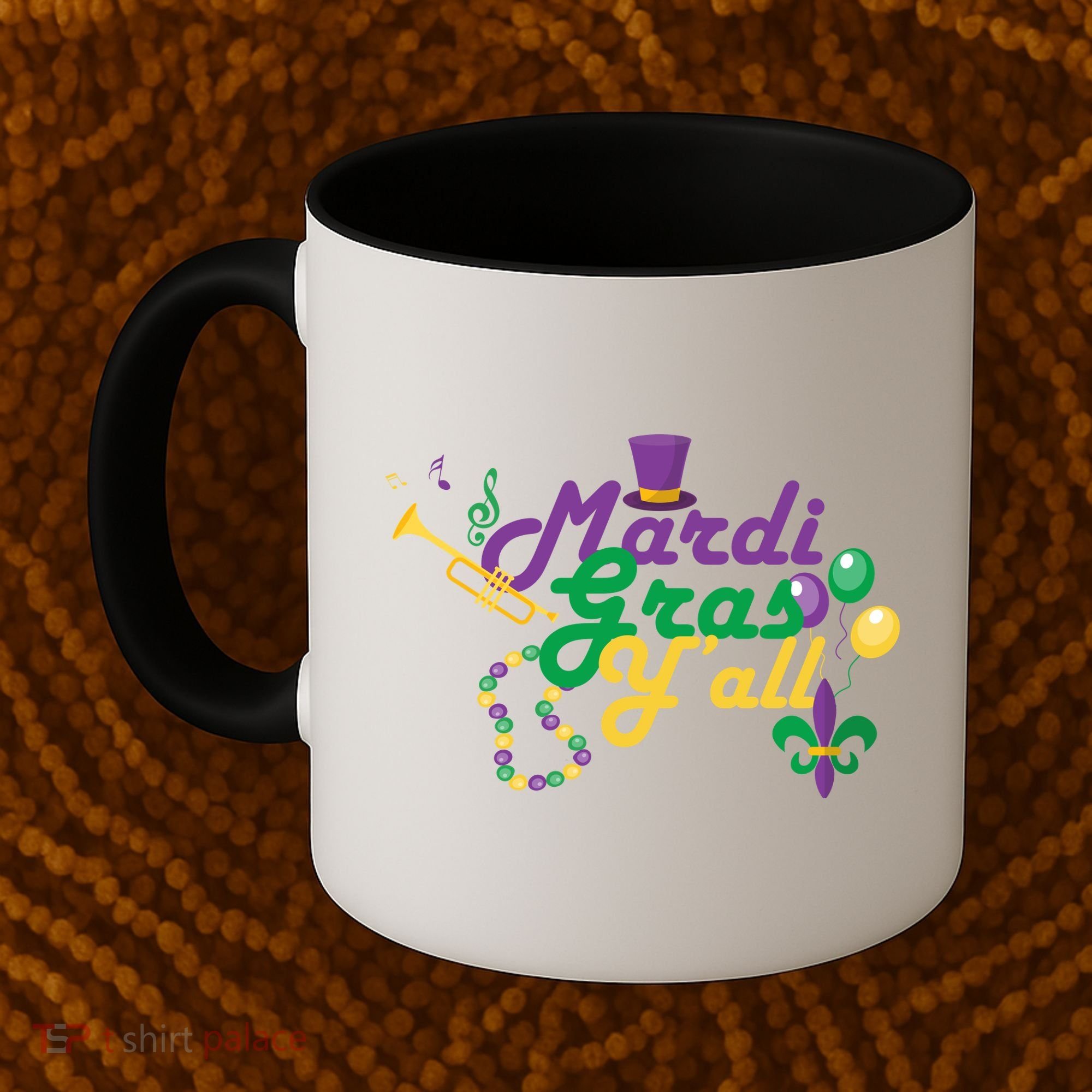 Mardi Gras Y'all Coffee Mug