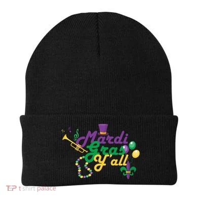 Mardi Gras Y'all Beanie