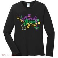 Mardi Gras Y'all Women's Long Sleeve Shirt thumb 0