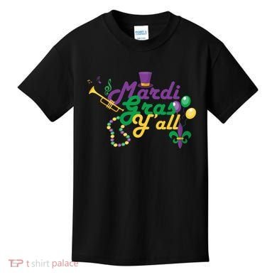 Mardi Gras Y'all Kids T-Shirt