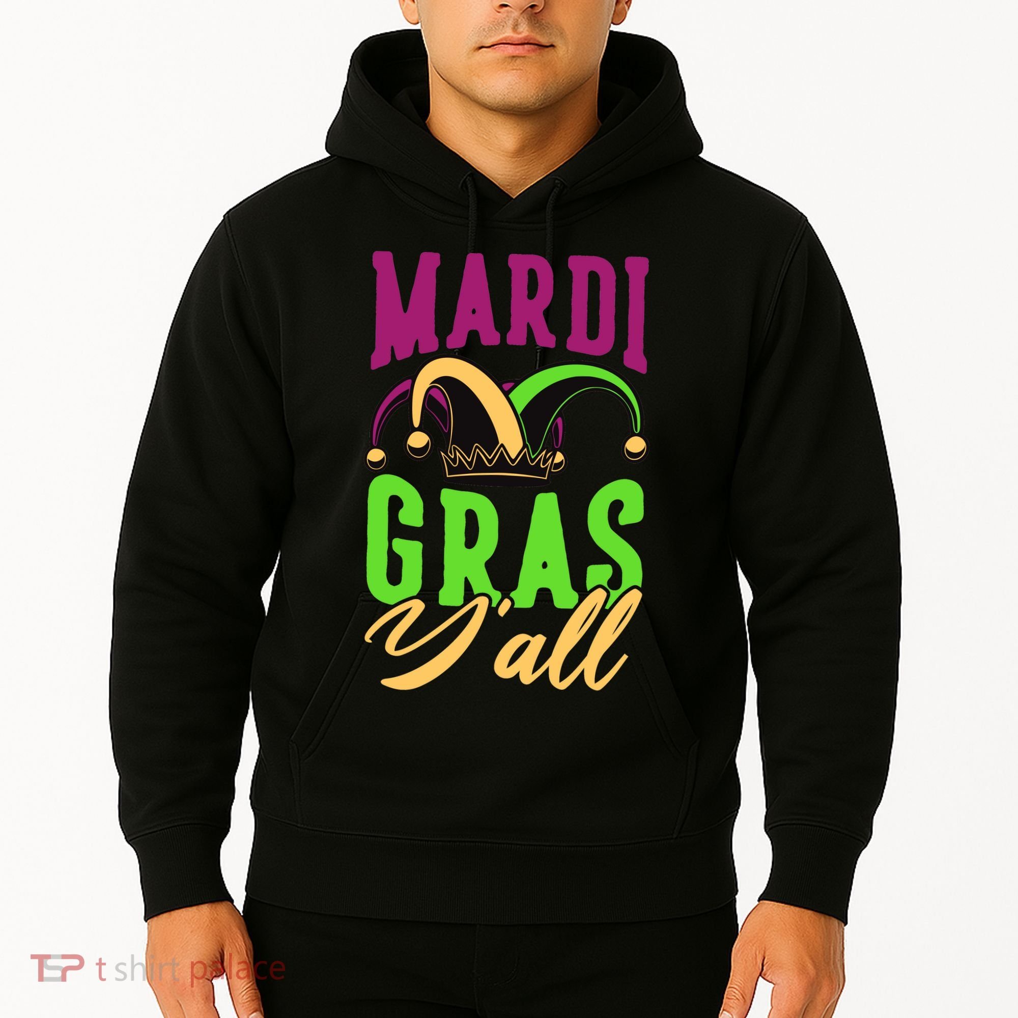 Mardi Gras Y'all Cute Hoodie