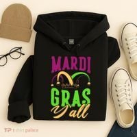 Mardi Gras Y'all Cute Hoodie thumb 4