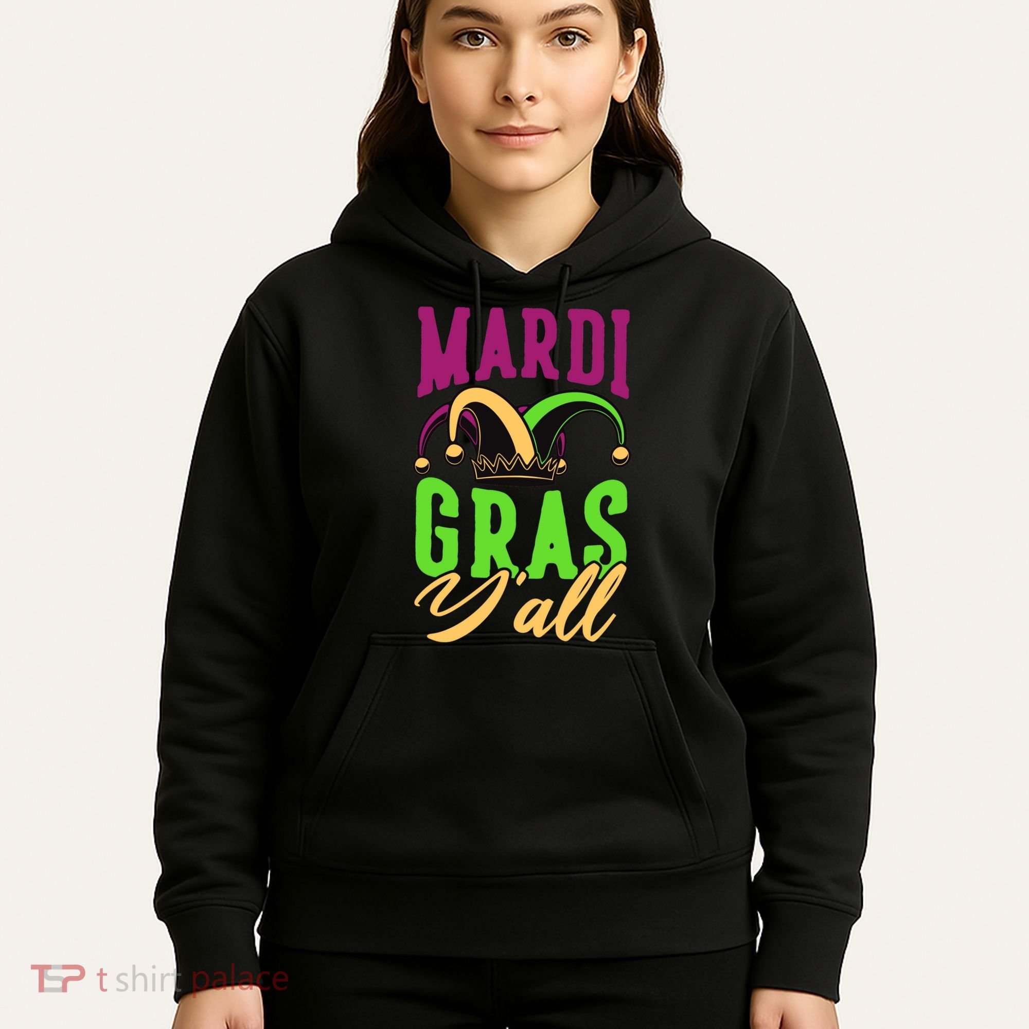 Mardi Gras Y'all Cute Hoodie