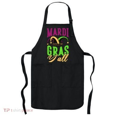 Mardi Gras Y'all Cute Apron