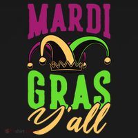 Mardi Gras Y'all Cute Sweatshirt thumb 3