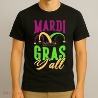 Mardi Gras Y'all Cute T-Shirt thumb 3