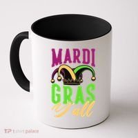 Mardi Gras Y'all Cute Coffee Mug thumb 0