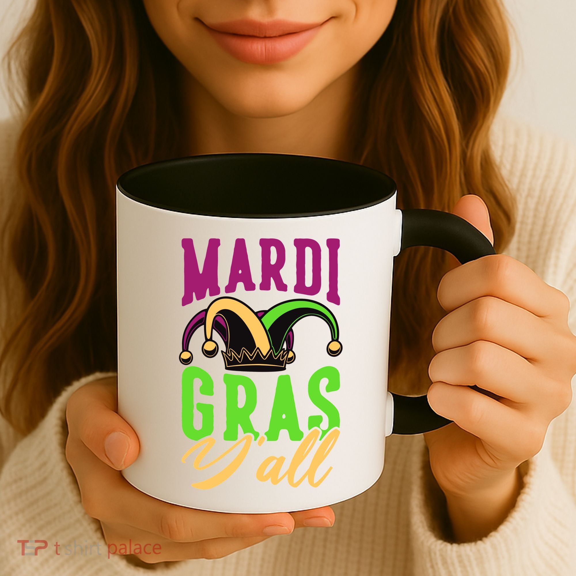 Mardi Gras Y'all Cute Coffee Mug