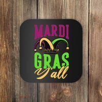 Mardi Gras Y'all Cute Coaster thumb 0