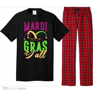 Mardi Gras Y'all Cute Pajama Set