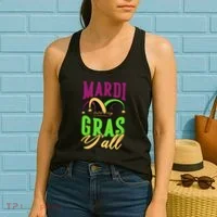 Mardi Gras Y'all Cute Women's Tank Top thumb 2