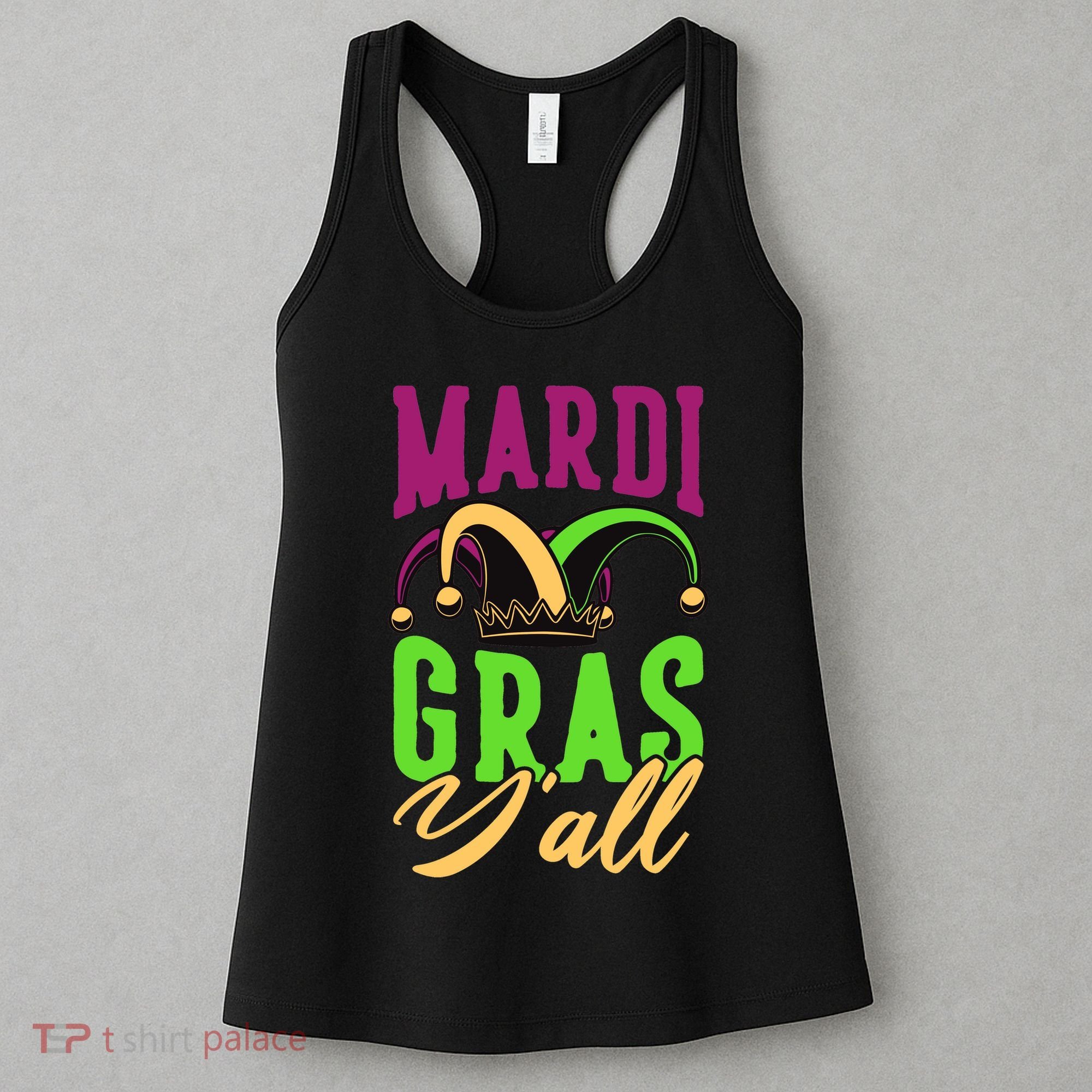 Mardi Gras Y'all Cute Women's Tank Top
