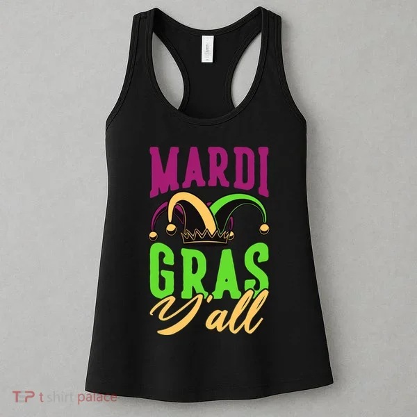 Mardi Gras Y'all Cute Women's Tank Top