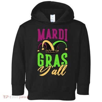 Mardi Gras Y'all Cute Toddler Hoodie