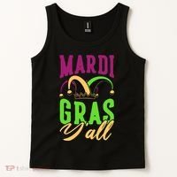 Mardi Gras Y'all Cute Tank Top thumb 2