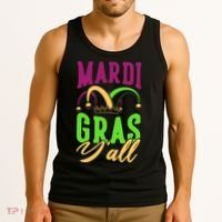 Mardi Gras Y'all Cute Tank Top thumb 3