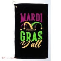 Mardi Gras Y'all Cute Golf Towel thumb 0