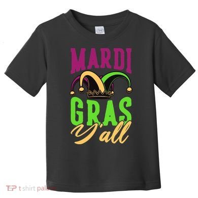 Mardi Gras Y'all Cute Toddler T-Shirt