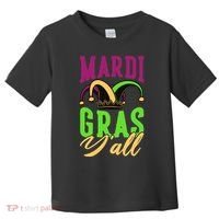 Mardi Gras Y'all Cute Toddler T-Shirt thumb 0