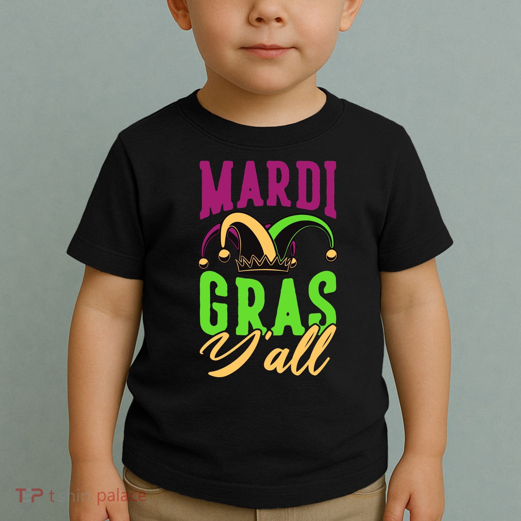 Mardi Gras Y'all Cute Toddler T-Shirt