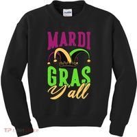 Mardi Gras Y'all Cute Kids Sweatshirt thumb 0