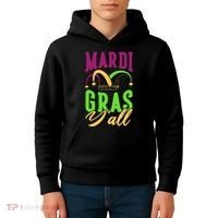 Mardi Gras Y'all Cute Kids Hoodie thumb 4