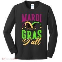 Mardi Gras Y'all Cute Kids Long Sleeve Shirt thumb 0