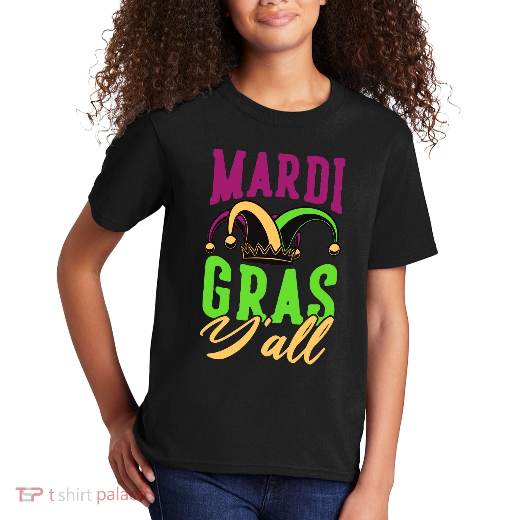 Mardi Gras Y'all Cute Kids T-Shirt