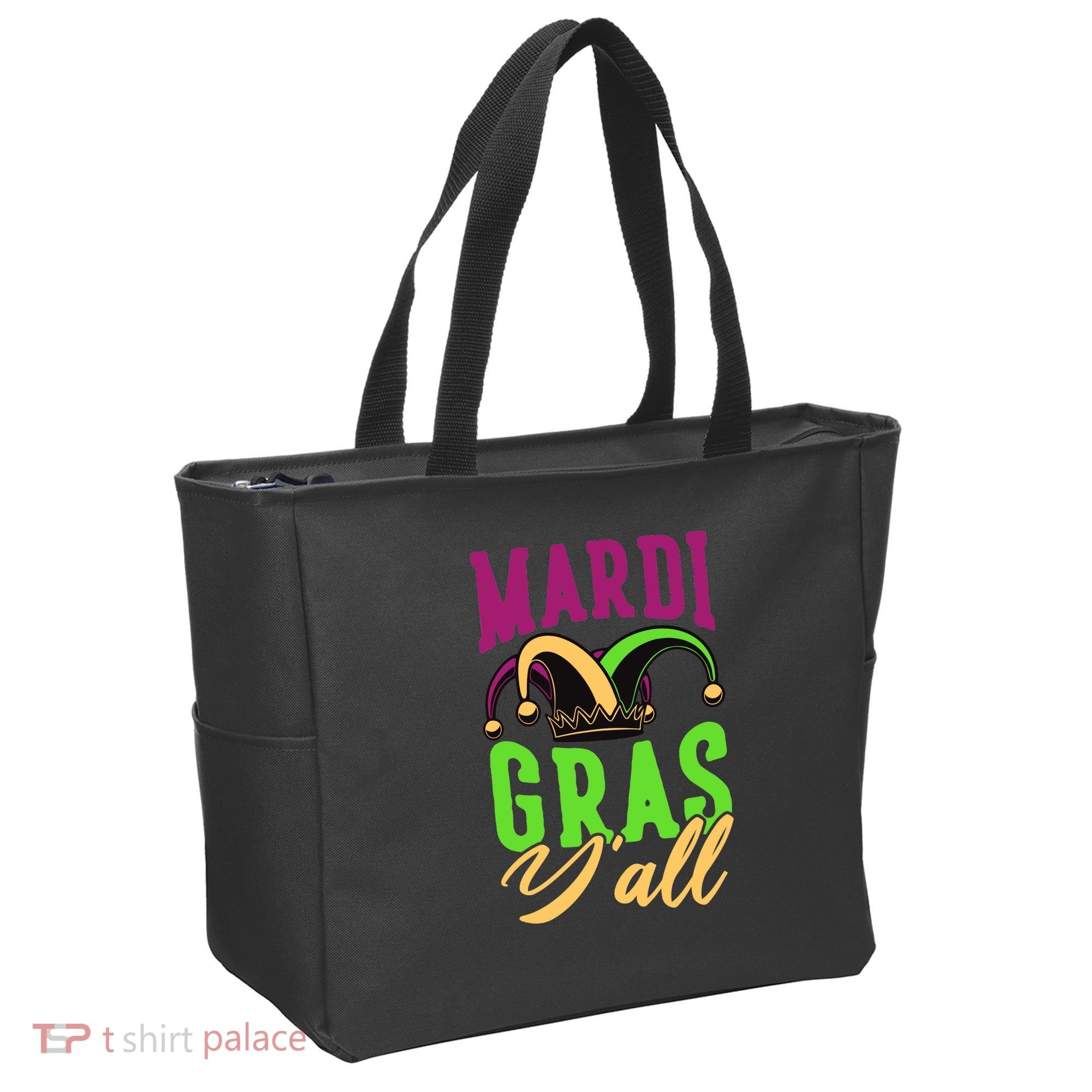 Mardi Gras Y'all Cute Tote Bag