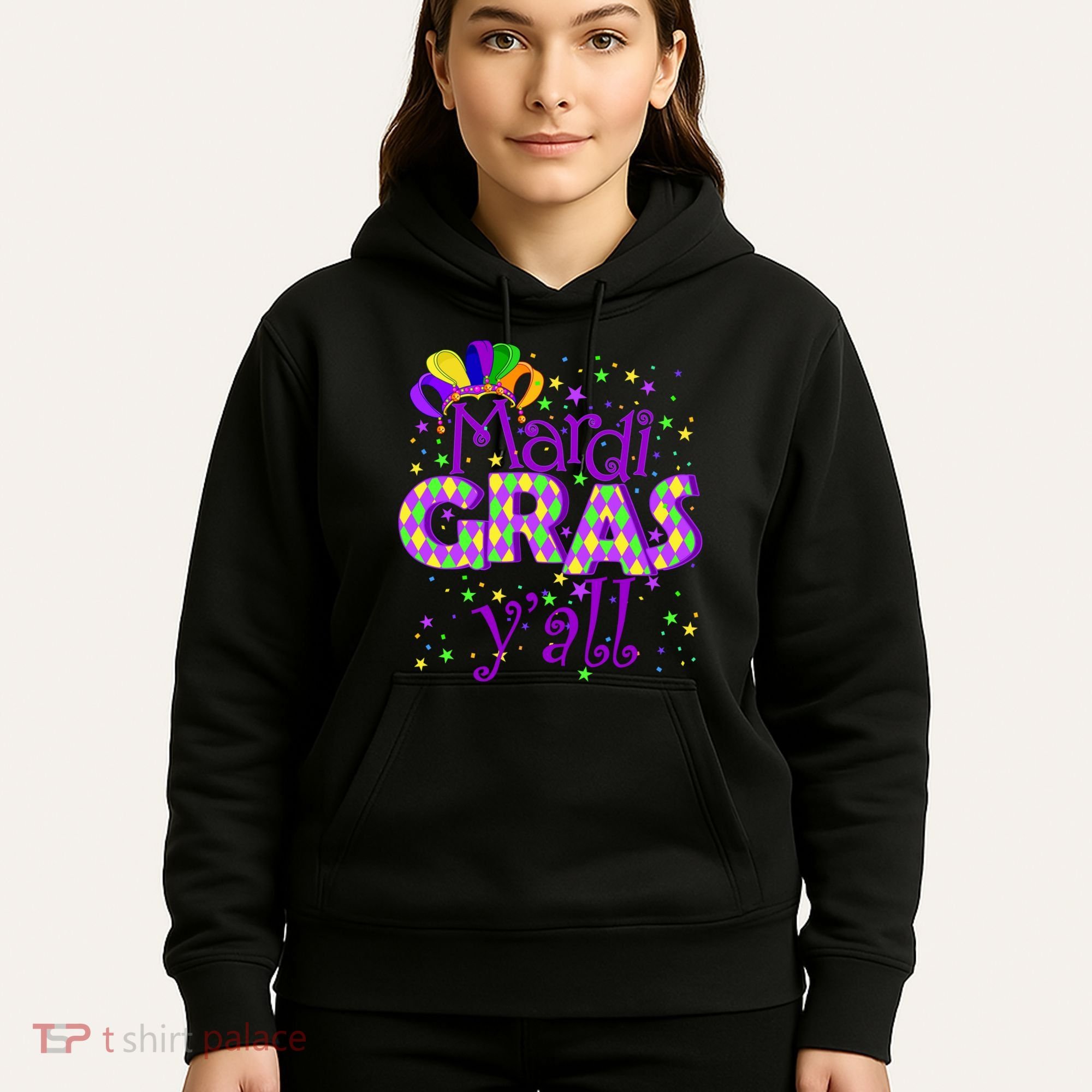 Mardi Gras Y'all New Orleans Party Hoodie