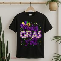 Mardi Gras Y'all New Orleans Party T-Shirt thumb 2