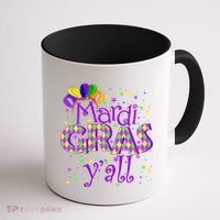 Mardi Gras Y'all New Orleans Party Coffee Mug thumb 1