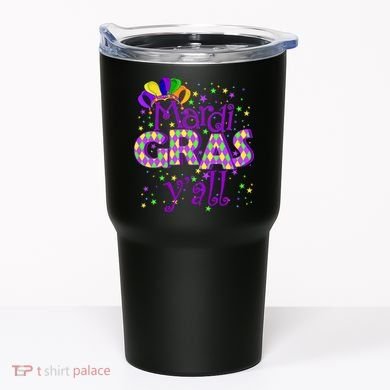 Mardi Gras Y'all New Orleans Party Tumbler
