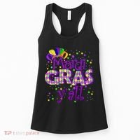 Mardi Gras Y'all New Orleans Party Women's Tank Top thumb 0