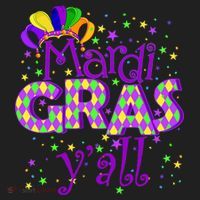 Mardi Gras Y'all New Orleans Party Hat thumb 2