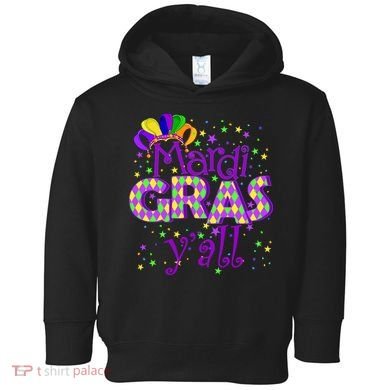 Mardi Gras Y'all New Orleans Party Toddler Hoodie