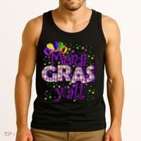 Mardi Gras Y'all New Orleans Party Tank Top thumb 3