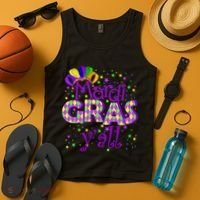 Mardi Gras Y'all New Orleans Party Tank Top thumb 4
